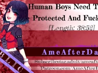 Arachne Girl Protected, Fucked: Erotic Human Boy Action