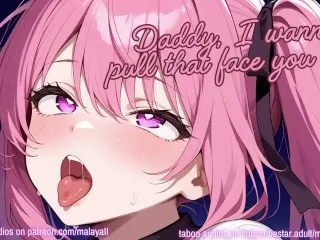 ASMR Ahegao Hentai: Daddy Roleplay Erotica