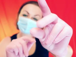 Arya Grander's Intense ASMR Snap Sessions with Nitrile Gloves