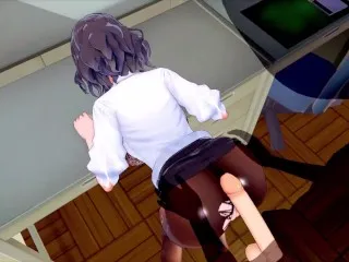 3D Sexy Secretary BAKEMONOGATARI Hentai Scene