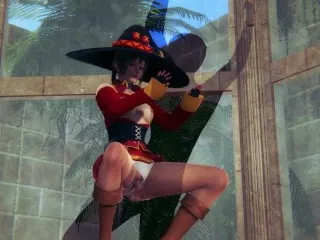 [KONOSUBA] Megumin Takes Control (Explicit 3D Anime Porn 60fps)