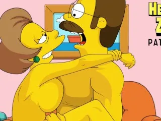 Edna & Flanders XXX Cartoon Porn