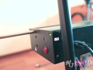 Mykinkydope's First Time on Fuck Machine