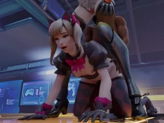 Overwatch XXX Threesome - D.Va, Mercy, Pharah