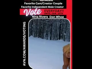 Sexy Nina Rivera Snowballs Fun