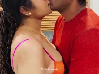 Indian MILF, Son's Friend: Passionate Deep Kisses, Tongue Sucked, Moaning Intensely