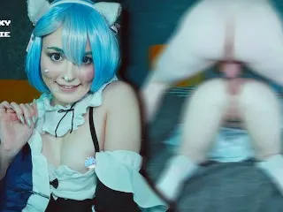 Rem & Subaru Anal Cosplay Re:Zero Scene - Sexy Boo Spooky Boogie