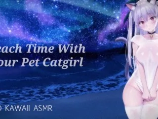 Catgirl at Beach - Hardcore Sound Porn (ASMR)