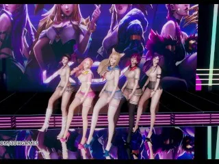 Ahri, Akali, Kaisa, Evelynn, Seraphine - Epic Striptease (KDA)