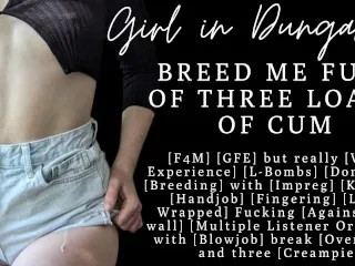 ASMR-GFE: 3 Creampies - Pregnant Roleplay