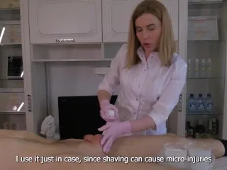 Master Big Penis Shaving with SugarNadya - Tutorial