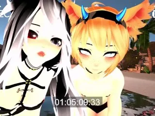 Lewd ASMR Beach Kisses Vampire Mommy Femboy