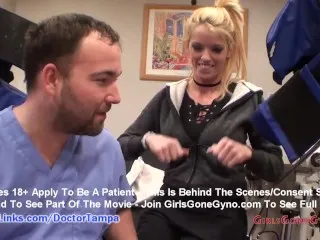 Busty Blonde Bella - Secret Gyn Exam by Dr. Tampa - Hidden Cameras @ GirlsGoneGyno