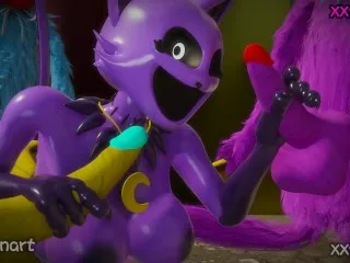 Poppy Playtime Hentai Threesome - CatNap