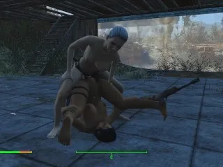 Fallout 4 Lesbian Strapon Brothel Glass Windows - Adult Gameplay