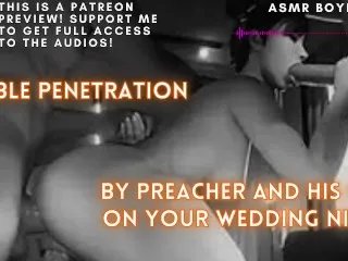 Preacher, Double Penetration on Wedding Night - ASMR Boyfriend [M4F]