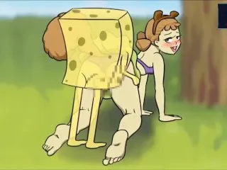 Sexy SpongeBob, Sandy Porn Action