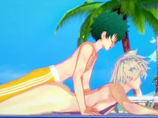 Intense Beach Sex Mitsuki x Izuku (My Hero Academia Hentai)