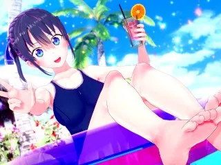 Intense Summer Sex with Nagisa-chan 🌞 Hentai Scenes for You