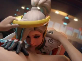 Mercy's Steamy Park Blowjob (Overwatch)