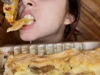 Raclette ASMR Mukbang Feeding Porn