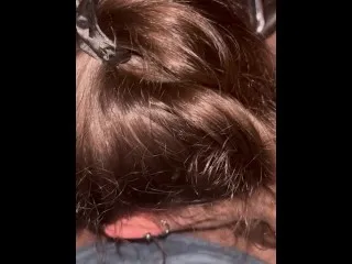 Young College Slut's Wet Car Blowjob