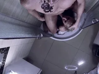 Tattoo'd Muscle: Intense Shower Face Fucking