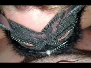 Leather-Clad MILF Bondage, Deep Throat & Nipple Play