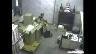 Warehouse Blowjob Couple