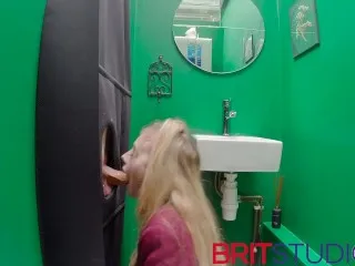 Schoolgirl 18 Blowjob, Gloryhole Creampie