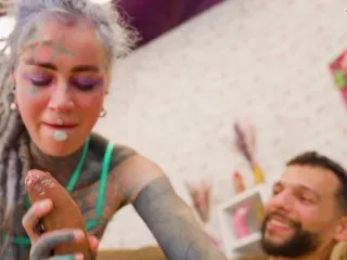 Anal Destruction by Big Cook - Tattoo Girl's Hardcore ATM Fuck & Creampie