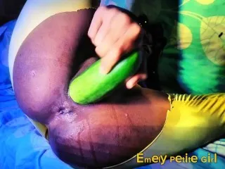 Cum-filled Cucumber Orgasm Session