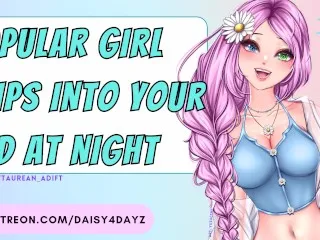 Popular Girl Whispers, Creeps into Bed [Nighttime ASMR Porn] [Explicit Whispers]