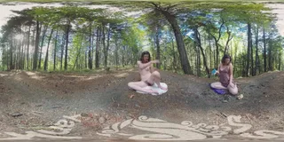 VR Turquoise Outdoor Masturbation: Incredible Experience