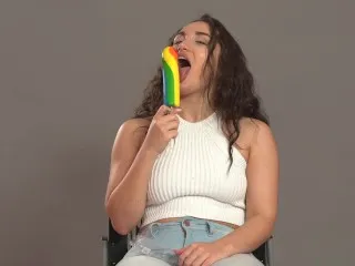 Rainbow Pop-up Surprise: Pornstars' Reaction