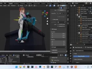 Making Rule 34 with Ben 10, Gwen & Helen Wheels - Behind-the-Scenes Blender 3D