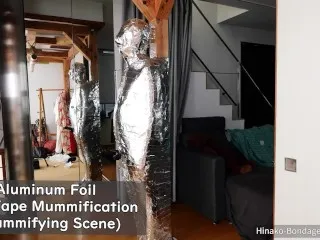 Aluminum Foil Mummification Porn Scene