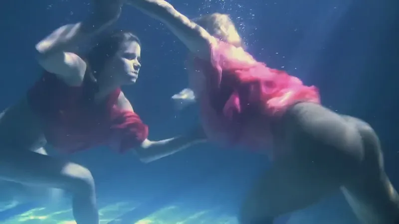 Lilia & Natalia: Underwater Lesbian Passion