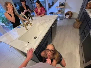 Horny Step Aunt ThanksGiving Orgy