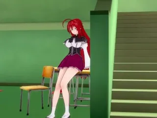 Rias, Akeno Libary Orgy (Full Patreon Movie) - HSDXDNTRMadness2