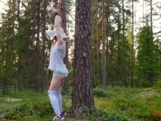 Diaper & Vibrator Outdoor Bondage Porn