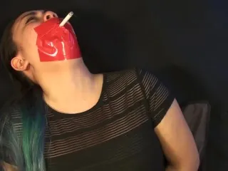 MissDeeNicotine's Smoking Duct Tape Bondage