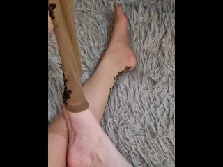 English Petite Foot Fetish - Cum Shower