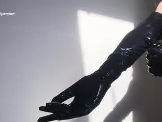 Latex-clad ASMR Sensuality in PVC