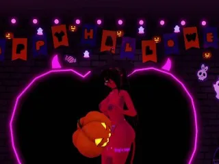 Succubus Futa Witch Pounds Pumpkin