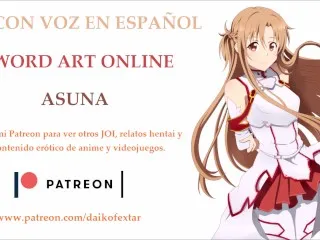 Asuna de SAO - Spanish Audio-JOI Masturbation Instructions (Hentai)