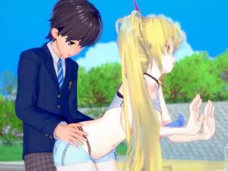 【Eroge Koikatsu! Hoshikawa Sara Anime 3DCG】Hentai Game VTuber