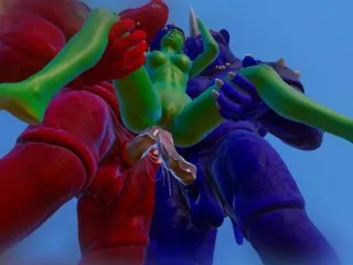 Alien Anal Double Squirting - Furry Monsters Orgasm