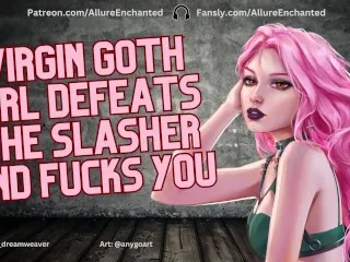 Goth Virgin Defeats Slasher, Fucks You (ASMR Roleplay - Halloween)