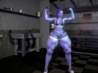 Widowmaker Muscles Up - Hardcore Workout (Animated)